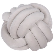 Cuscino Decorativo Cuscino Nodo Velluto Grigio 30 x 30 cm Accessori Decorativi