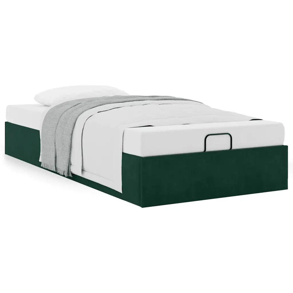 Struttura Letto Pouf Senza Materasso 100x200 cm Velluto 3310946
