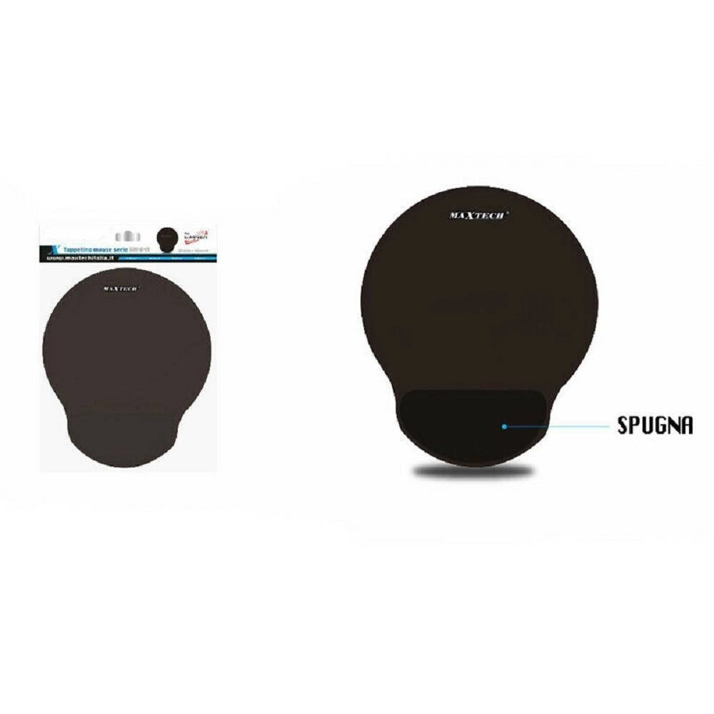 Trade Shop - Mouse Pad Tappetino Ergonomico Morbido Poggia Polso Spugna Pc Maxtech G-mpad21 -