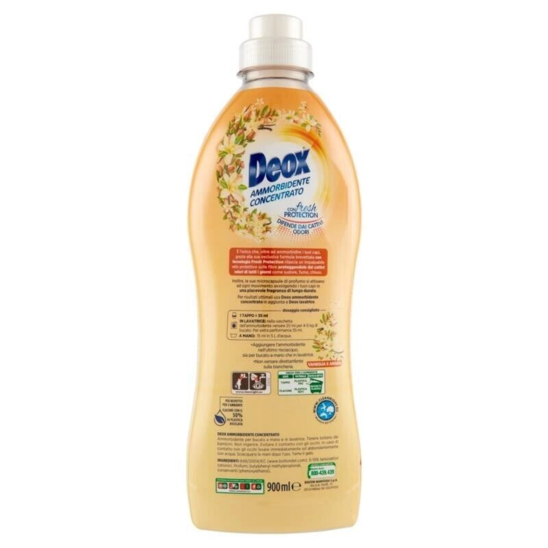 DEOX AMMORBIDENTE CONCENTRATO LAVATRICE VANIGLIA E ARGAN 45 LAVAGGI 900 ML