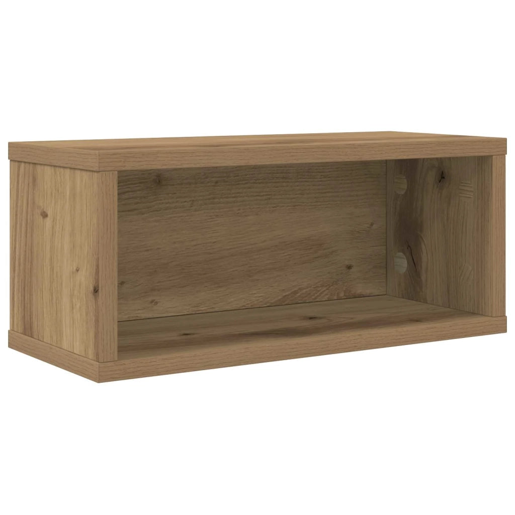 Rack per Stoccaggio CD 2 pz Rovere Artigianale 40 x 17 x 17 cm 8012728
