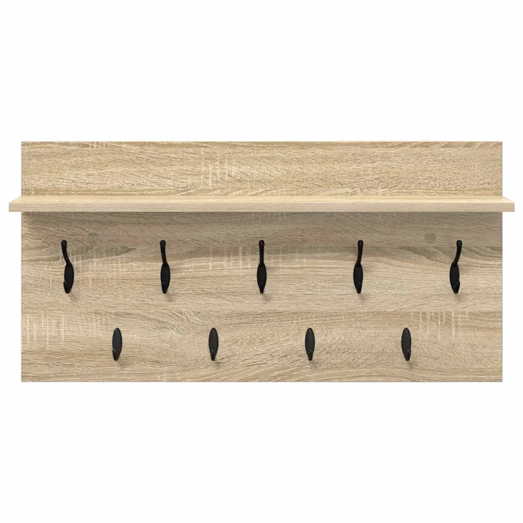 Appendiabiti a muro Rovere Sonoma 80 x 40 x 12 cm 874437