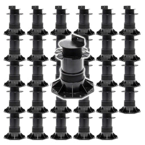 Set 30 supporti per pavimenti galleggianti Altezza regolabile 140-210mm Max 2700 kg Piedini per decking