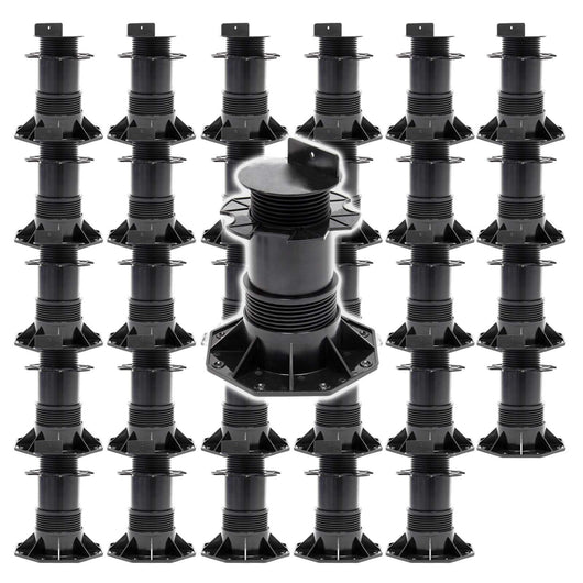 Set 30 supporti per pavimenti galleggianti Altezza regolabile 140-210mm Max 2700 kg Piedini per decking