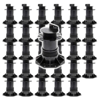 Set 30 supporti per pavimenti galleggianti Altezza regolabile 140-210mm Max 2700 kg Piedini per decking