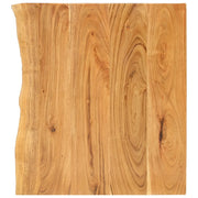Piano per VanitÃ  Bagno in Massello di Acacia 80x52x2,5 cmcod mxl 79901