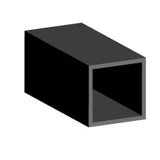TUBO QUADRO 40X40X1.5 FERRO NATURALE 2 MT