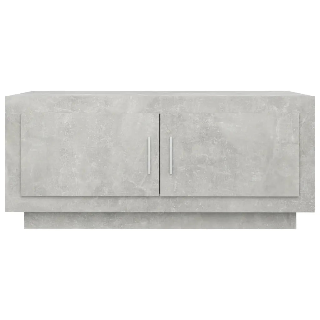 Tavolino salotto | Tavolino da caff¨¨ | Tavolino da Soggiorno Grigio Cemento 102x50x45 cm Legno Multistrato