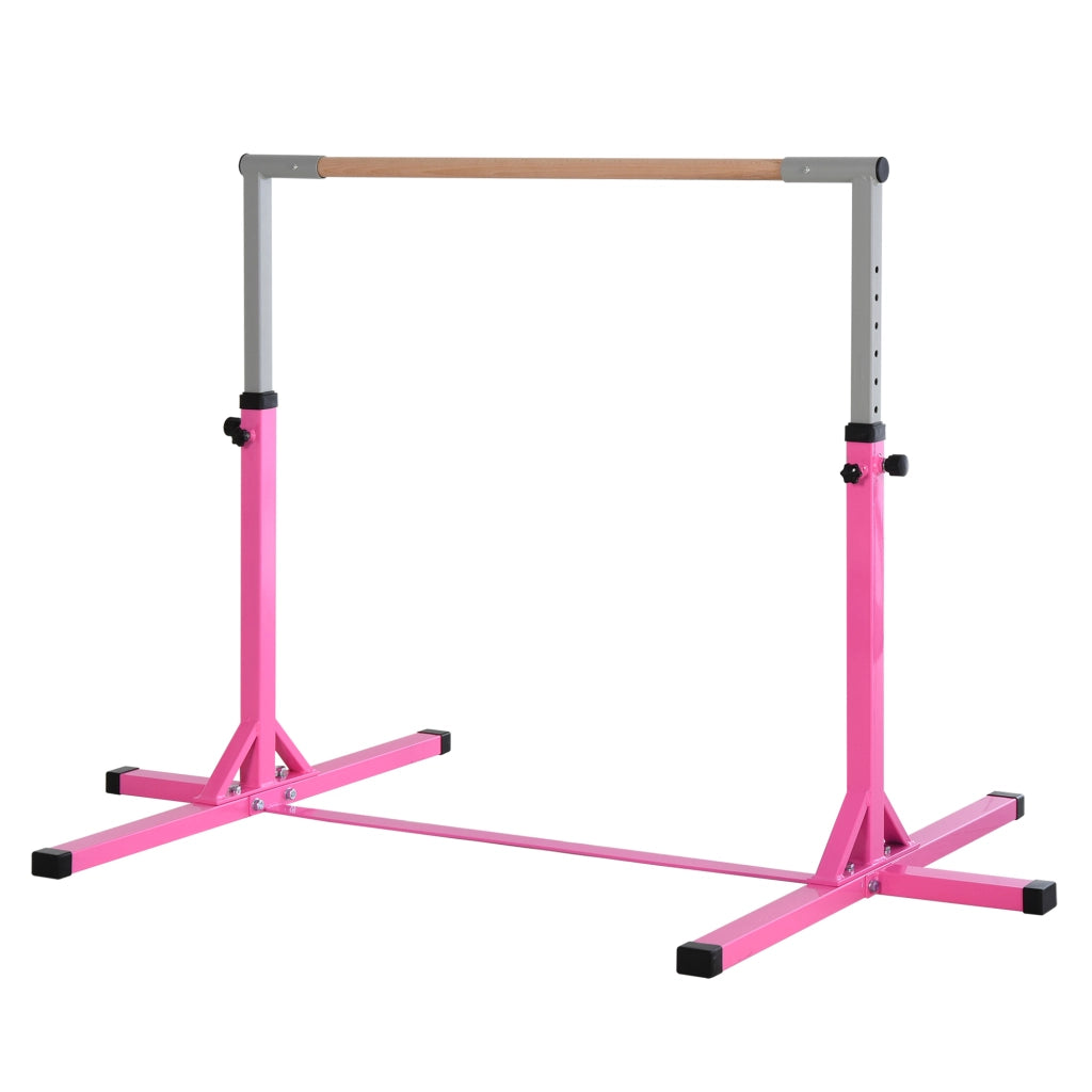 Sbarra per ginnastica bambini ¨C zephmum ¨C regolabile in altezza rosa 75 kg