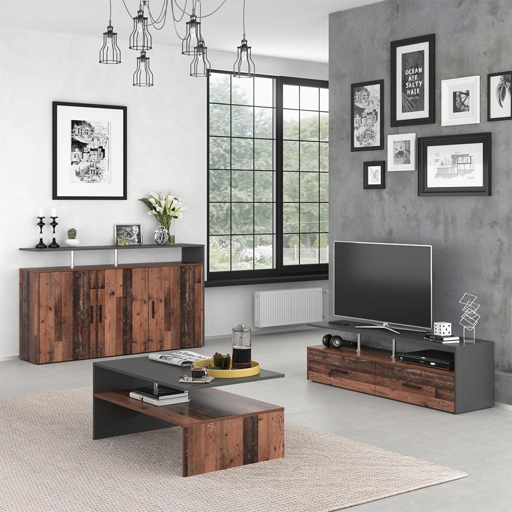 Vicco Credenza Legno antico 35 x 91.6 cm