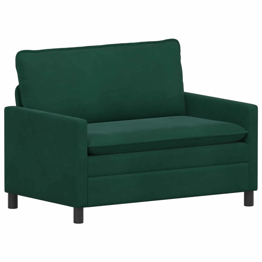 Set di divani 2 pcs Verde scuro Velluto