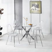 Set da pranzo 5 pezzi: 1 tavolo + 4 sedie