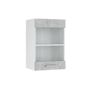 Vicco Pensile universale Calcestruzzo 40 cm con anta in vetro