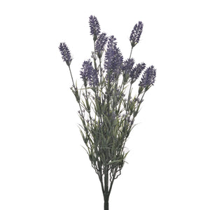 Set 4 Lavanda Artificiale con 15 Fiori Altezza 61 cm Viola
