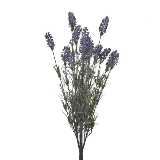 Set 4 Lavanda Artificiale con 15 Fiori Altezza 61 cm Viola