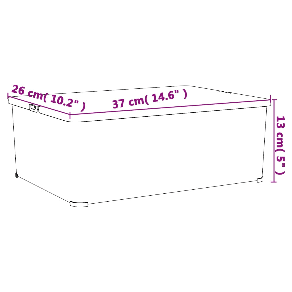Contenitori in Plastica 3 pz 10 L Impilabili 154987