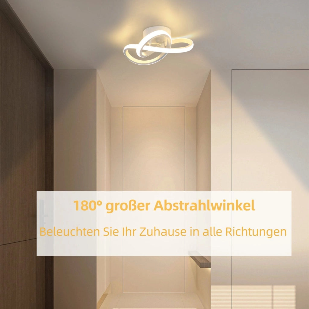 ZMH Lampada da soffitto plafoniera LED bianca design moderno 25 cm per soggiorno camera letto
