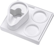 Stazione per espresso compacta, stampmat per caffè con contenitore per filtro, 58 mm, con supporto antiscivolo in silicone di alta qualità, bianco