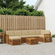 Set di divani da esterno 7 pz Naturale 3384659