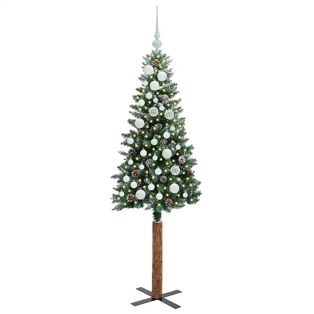 Albero di Natale snodato con 150 LED con supporto Verde 150 cm 3394889