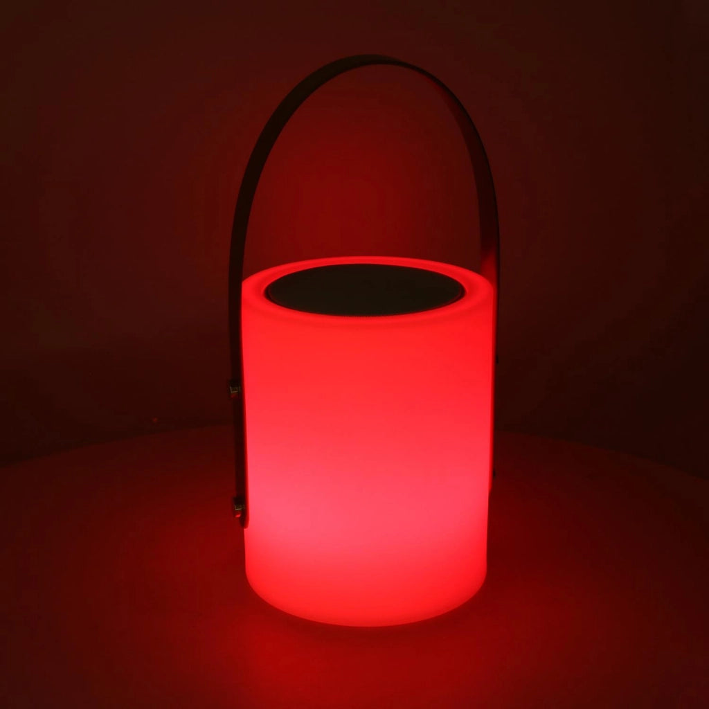Lampada Led in plastica ricaricabile multicolor con musica cm20 h