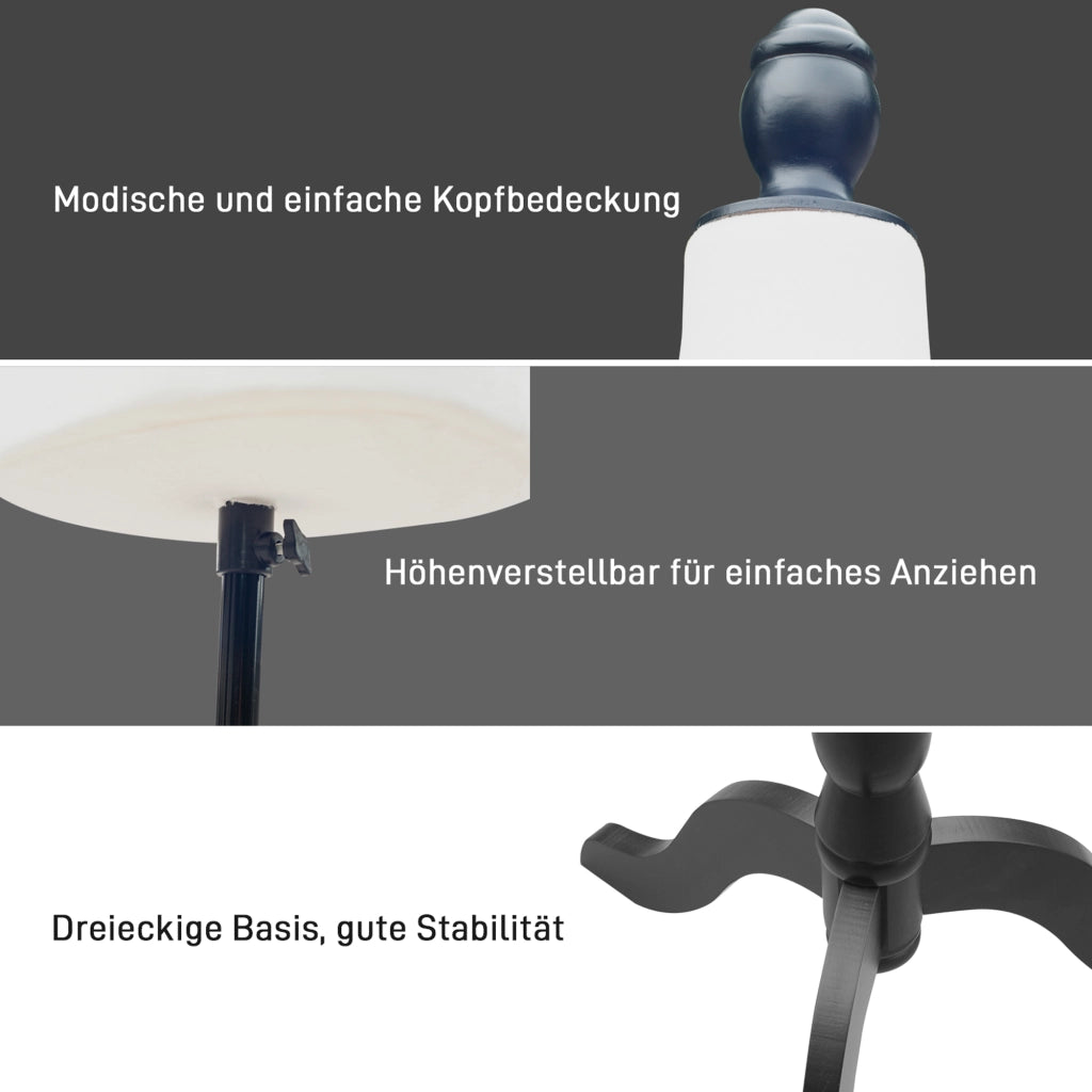 Manichino Torso ¨C Minimal ¨C Schiuma Legno Metallo Bianco