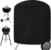 Barbecuehoes a forma rotonda - Impermeabile in tessuto Oxford 420D di alta qualità - Copertura per BBQ a kettles da 73 x 71 cm con cordoncino di trascinamento