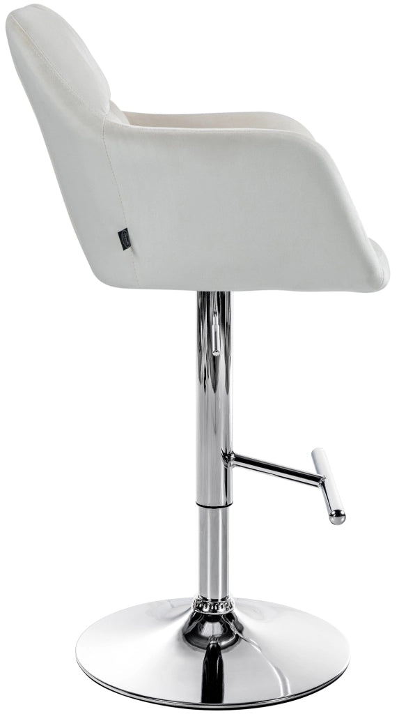 Barhocker Natoma Samt chrom