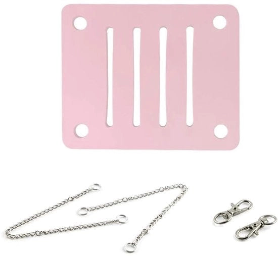 Gabbia per Hamster - Materiale PVC - Formato Compattabile - colore Pastello Rosa - Adatto per Animali Domestici - Resistente ai Raggi UV