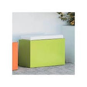 POUF COMFY ROOMY IN RESINA MONACIS H 55 cm. VARI COLORI Combinazione: Viola con top grigio o bianco
