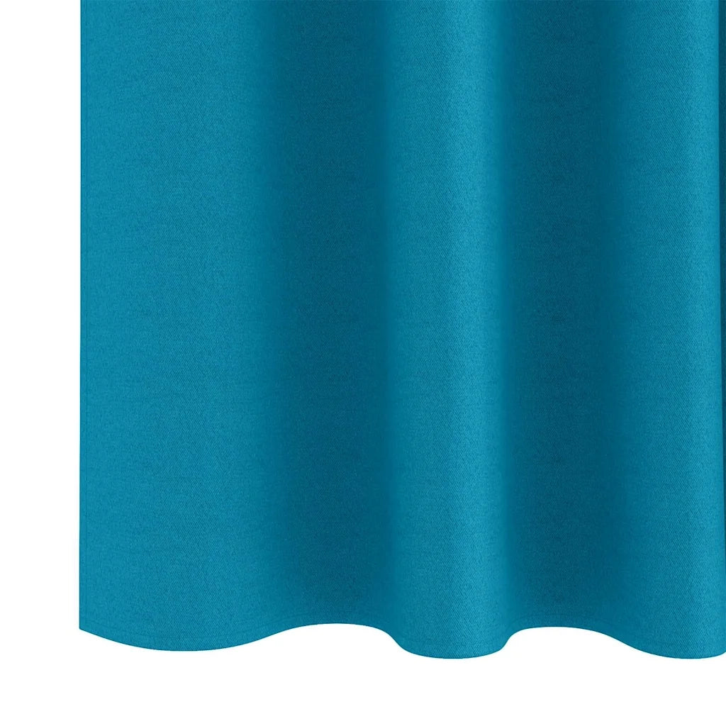 Tende Blackout con Anelli 2 pcs Turchese 245 x 140 cm 4107531