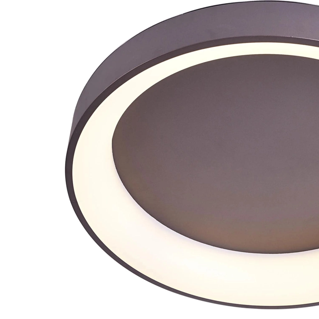 LÚZETE - FELICIANO 96W LAMPADA A SOFFITTO A LED DIMMERABILE MARRONE
