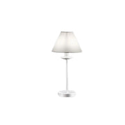 Lumetto Contemporaneo Ducale Metallo Bianco 1 Luce E27