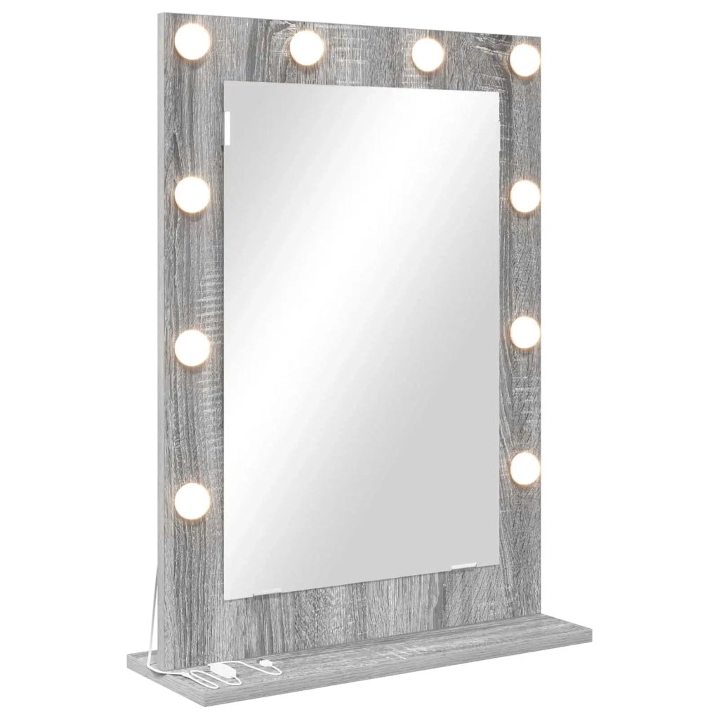 Specchio da Vanità Grigio Sonoma 70 x 50 x 18 cm Rettangolare 868338