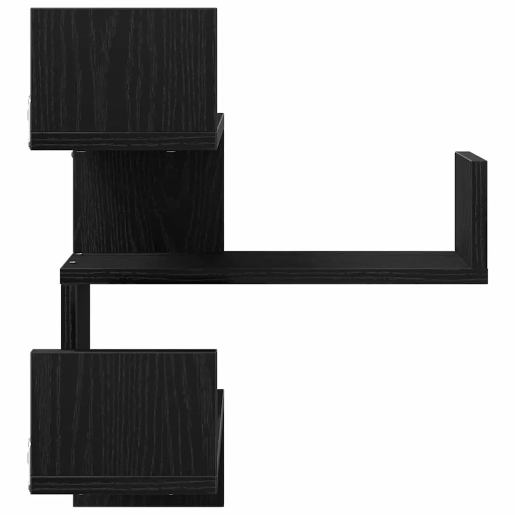 Scaffale da parete A parete Rovere Nero 40 x 40 x 49,5 cm 862652