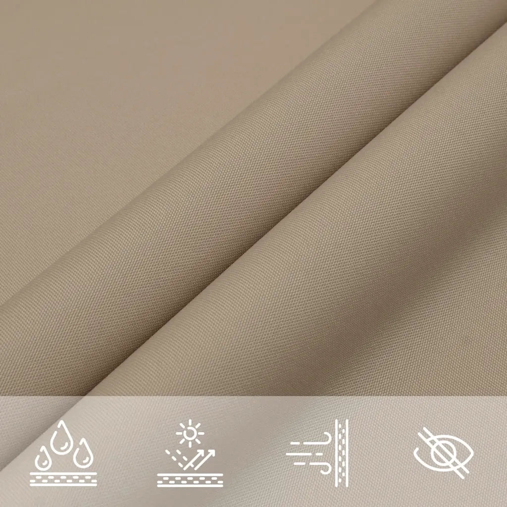 Parasole a Vela Oxford Triangolare 5x5x6 m Grigio Talpa 135458