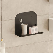 Ugento, Mensola un Ripiano, 28x12x23h cm Nero