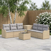 Set di divani 8 pz Beige e Grigio Chiaro 3448069