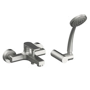 Miscelatore vasca spazzolato Mariani serie Artic kit doccia incluso