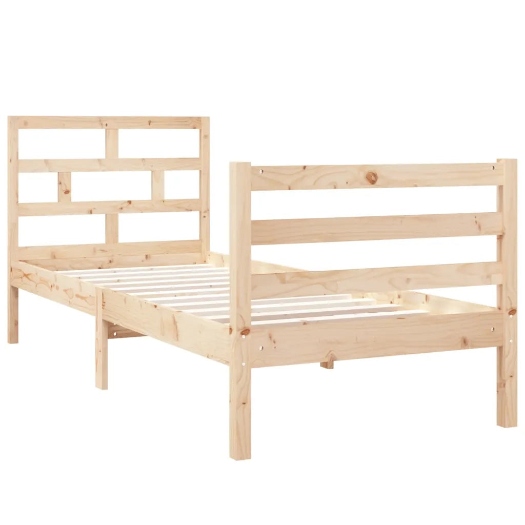 Giroletto-Struttura Letto 75x190 cm Small Single in Legno Massello 936167