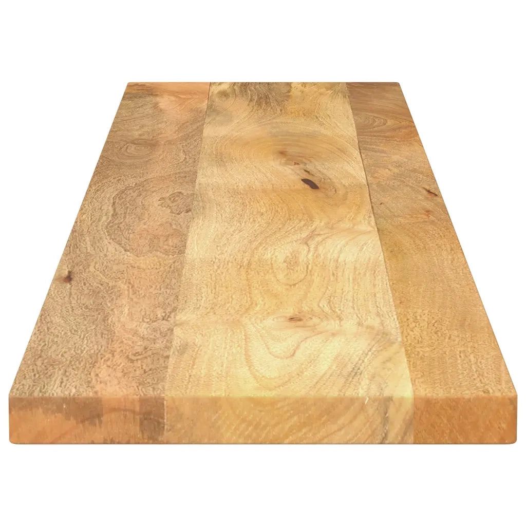 Piano per Tavolo 140x30x3,8cm Rettangolare Legno Massello Mango 371506