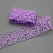 Nastro elastico di 4 cm - Stile vintage - Bordo ricamato - Per artigianato - Fatto di cotone