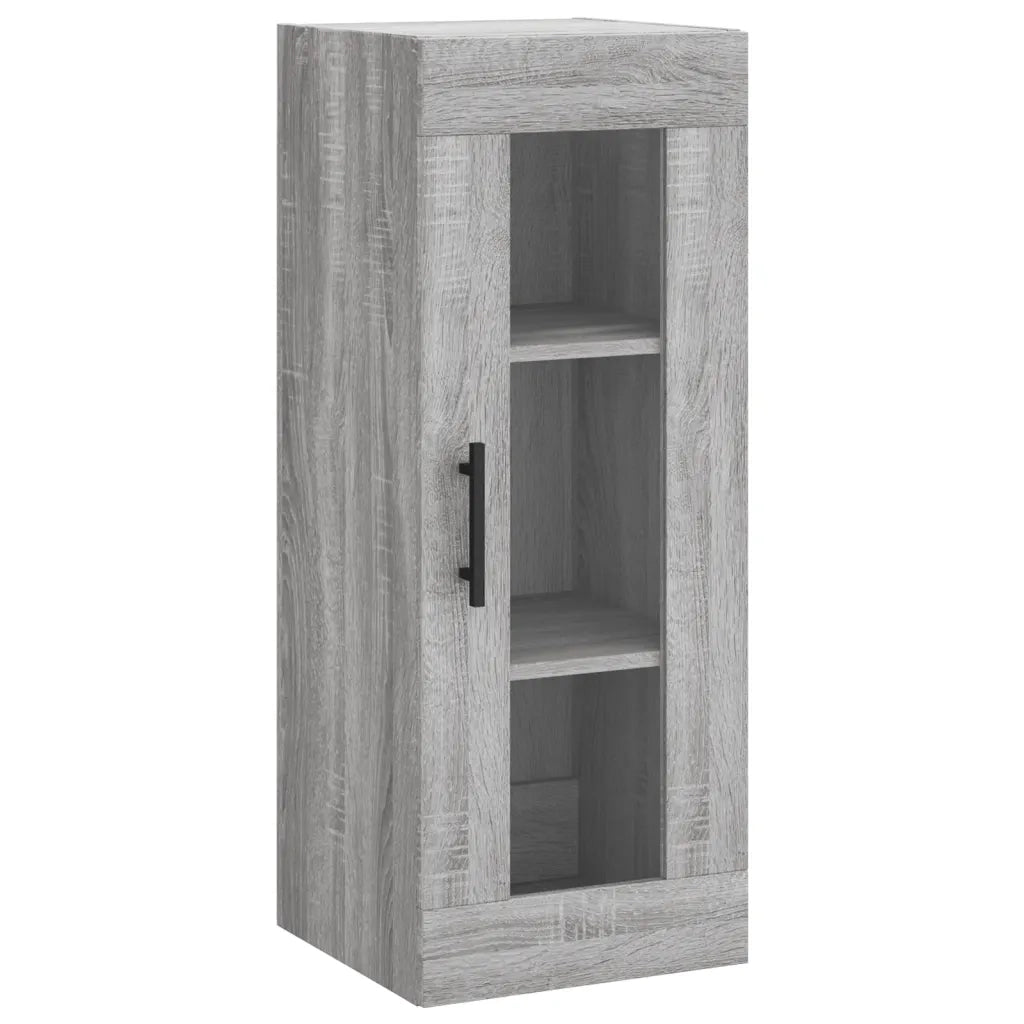 Credenza | Madia | Buffet da pranzo | Armadio da pranzo Grigio Sonoma 34,5x34x180 cm in Legno Multistrato