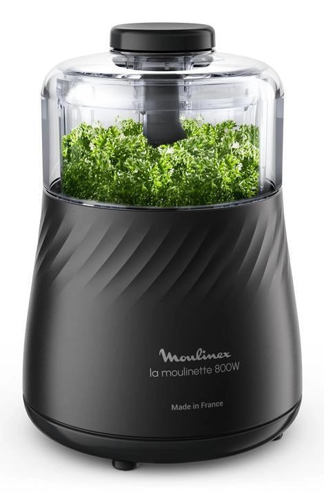 Moulinex DP710810 tritaverdure elettrico 0,5 L 800 W Nero, Trasparente