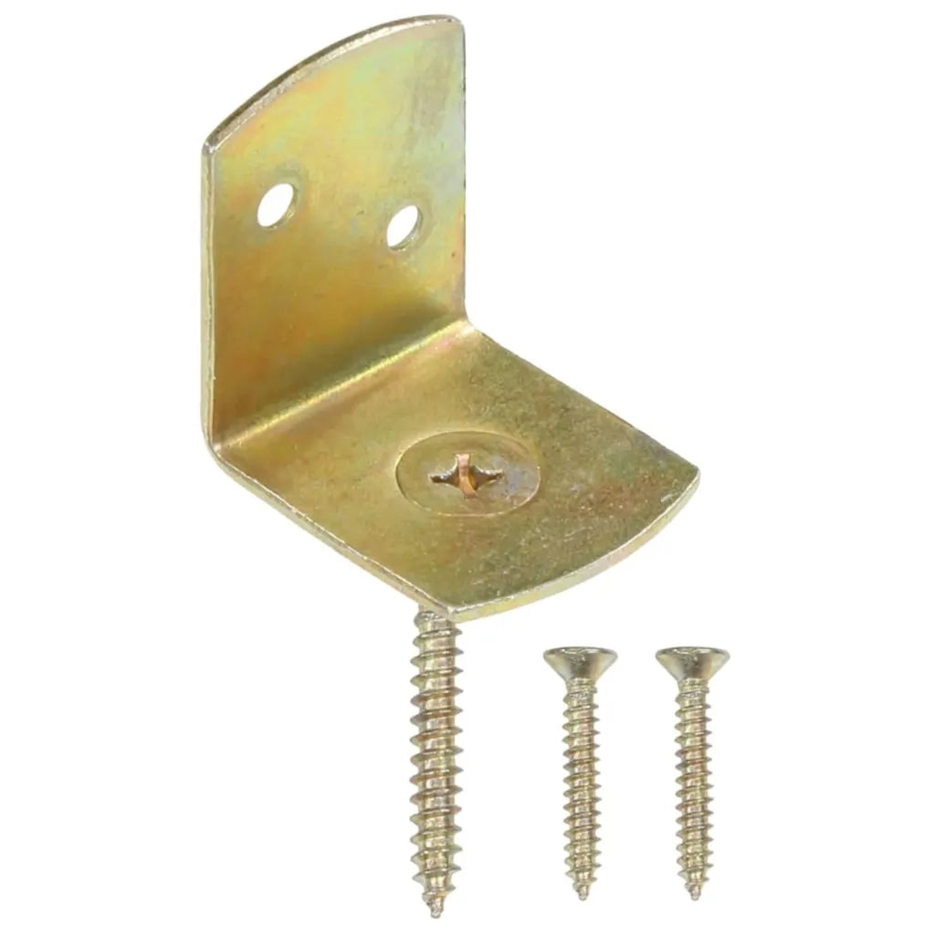 Staffe per Pannello di Recinzione 48 pz a L in Metallo Zincato cod mxl 69981