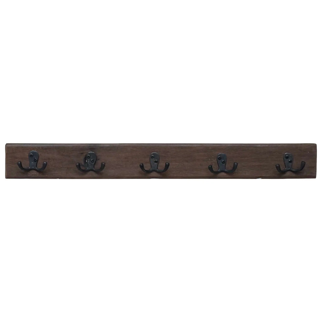 Gruccia Marrone 60 x 7 x 8 cm Legno Recuperato Massello