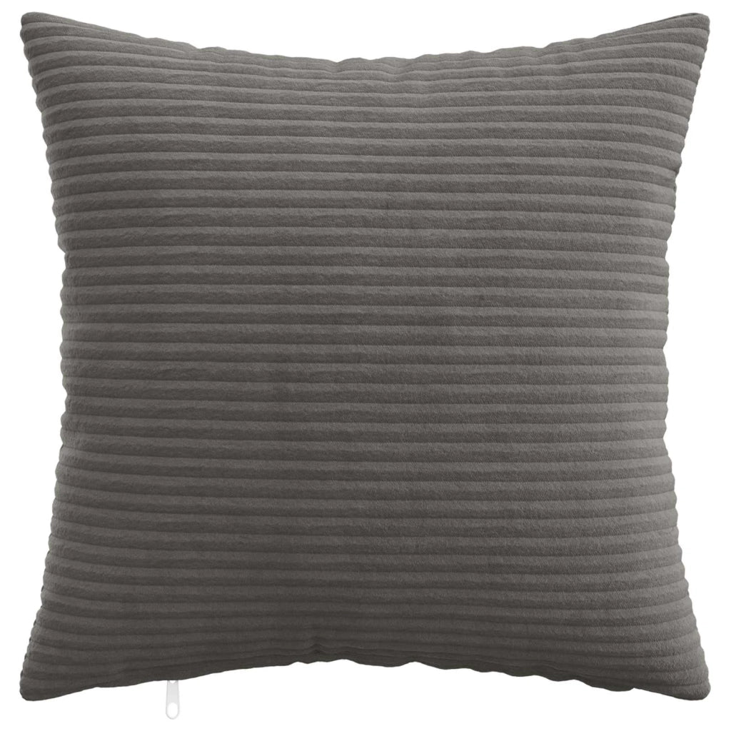Federa 6 pcs HEERLEN Grigio Scuro 50 x 50 cm corduroy 910877