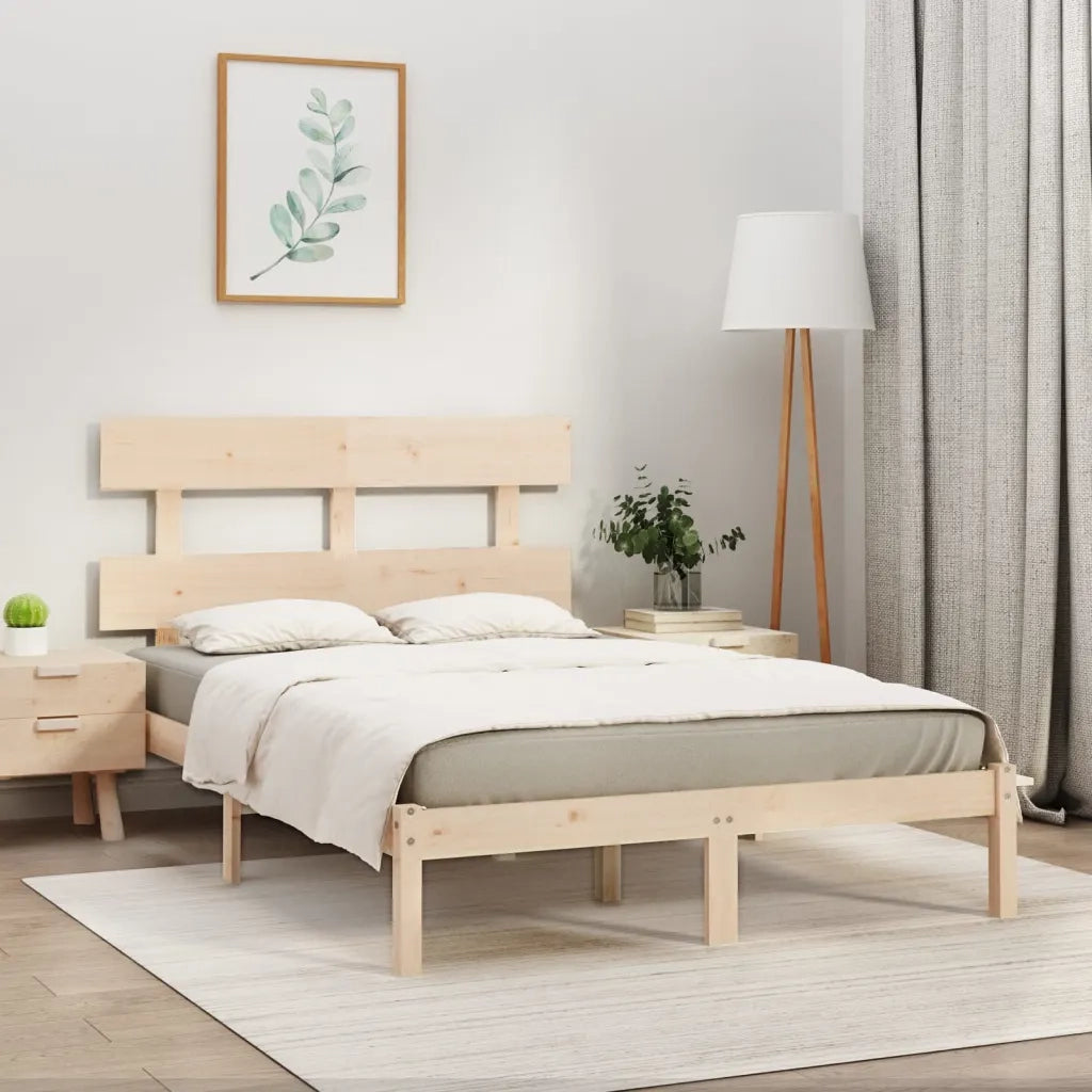 Giroletto-Struttura Letto in Legno Massello 200x200 cm 418432