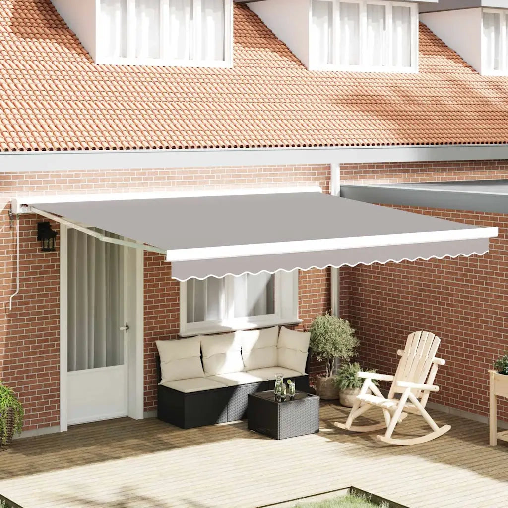 Telo di ricambio per tenda da sole Grigio chiaro 4 × 3 m 42000588