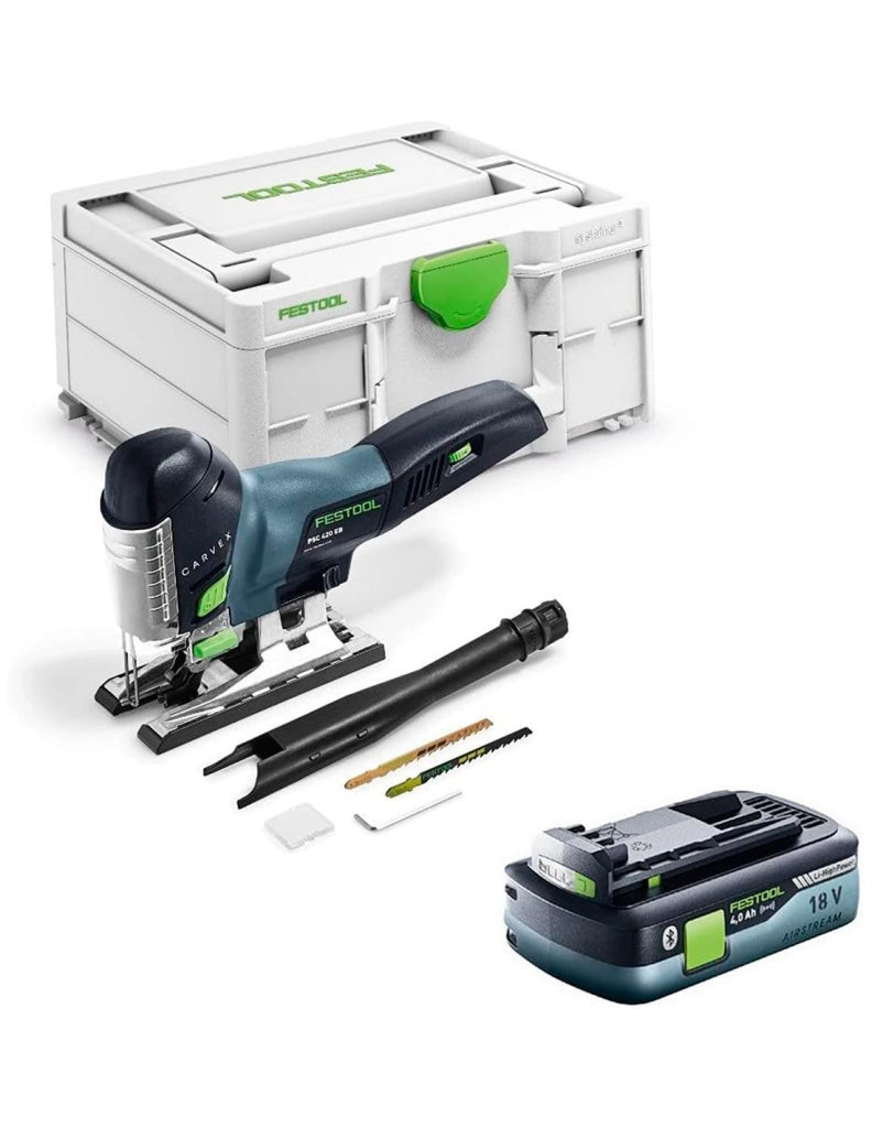 Seghetto Alternativo FESTOOL PSC 420 HPC 4,0 EBI-Basic (1x 4,0 Ah + SYS3 M 187)